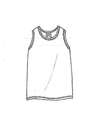 Pas De Calais 1156 Tank Top White