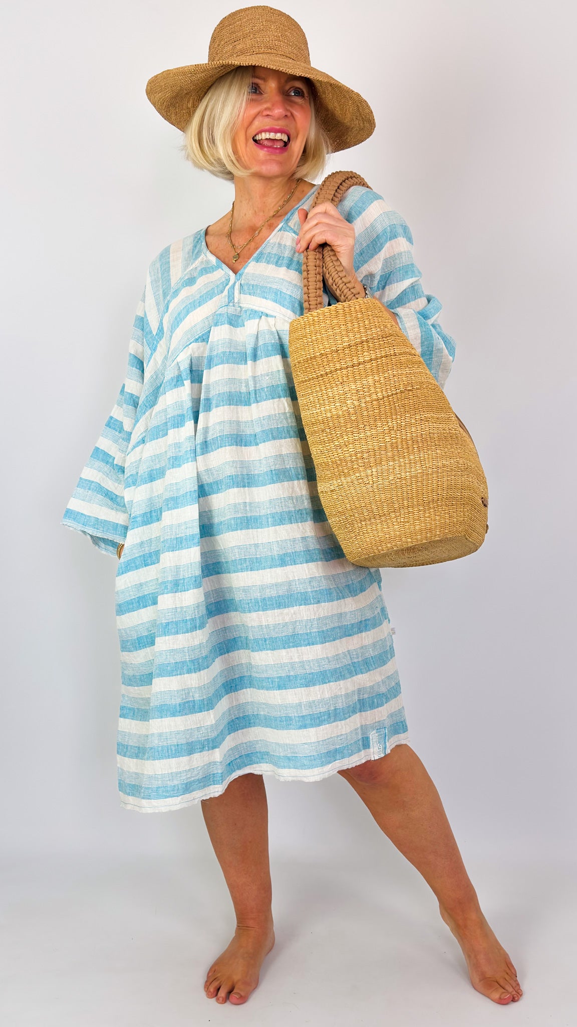 Agencies TurQuoise Lissa Stripe Dress Coco