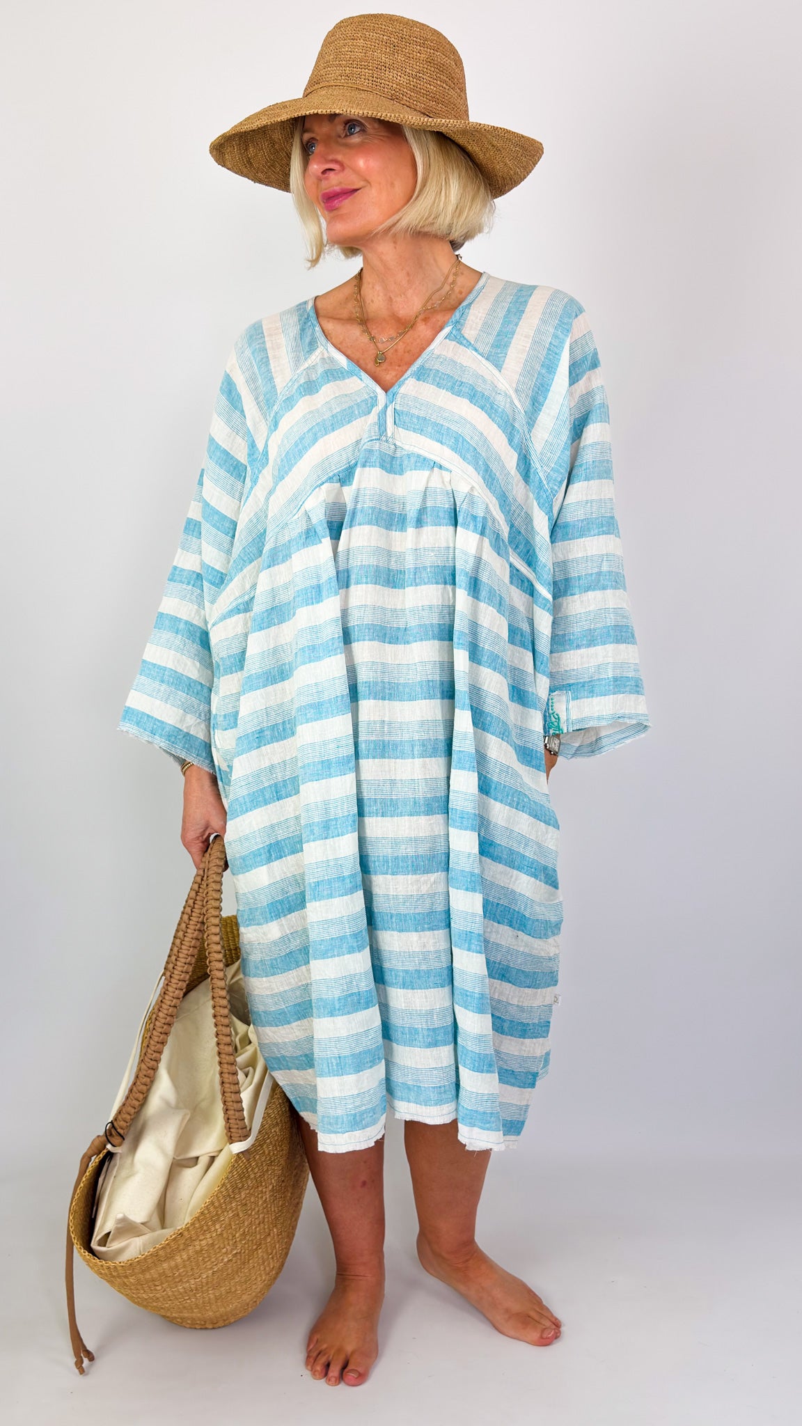Agencies TurQuoise Lissa Stripe Dress Coco