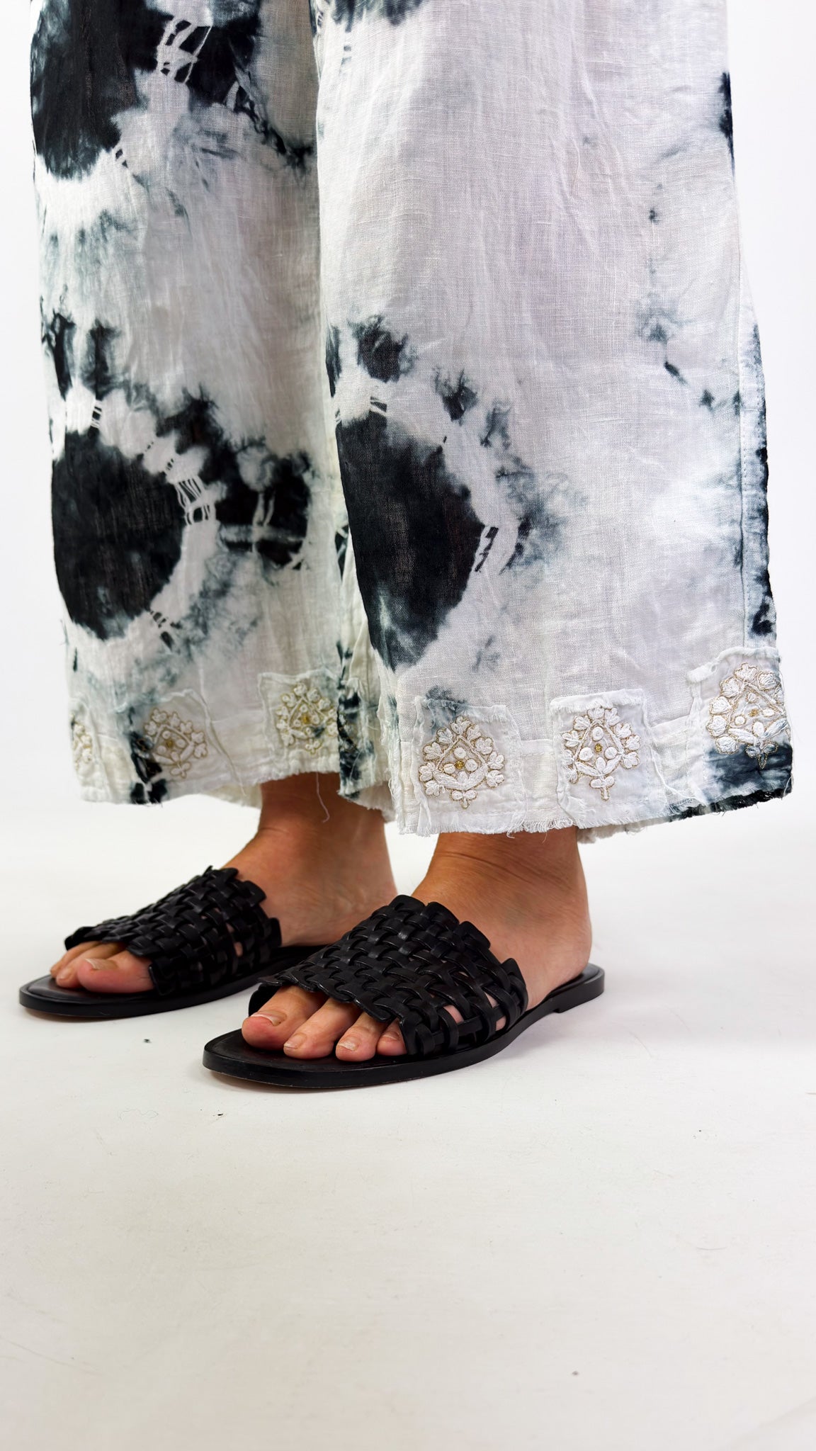 Agencies TurQuoise Lissa Trousers Black/White