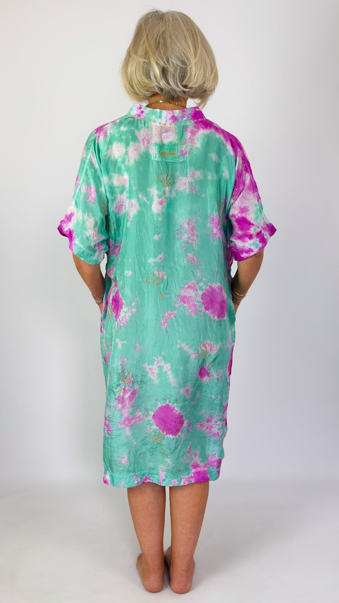 Agencies TurQuoise Vanessa Dress Emerald/Fuchsia