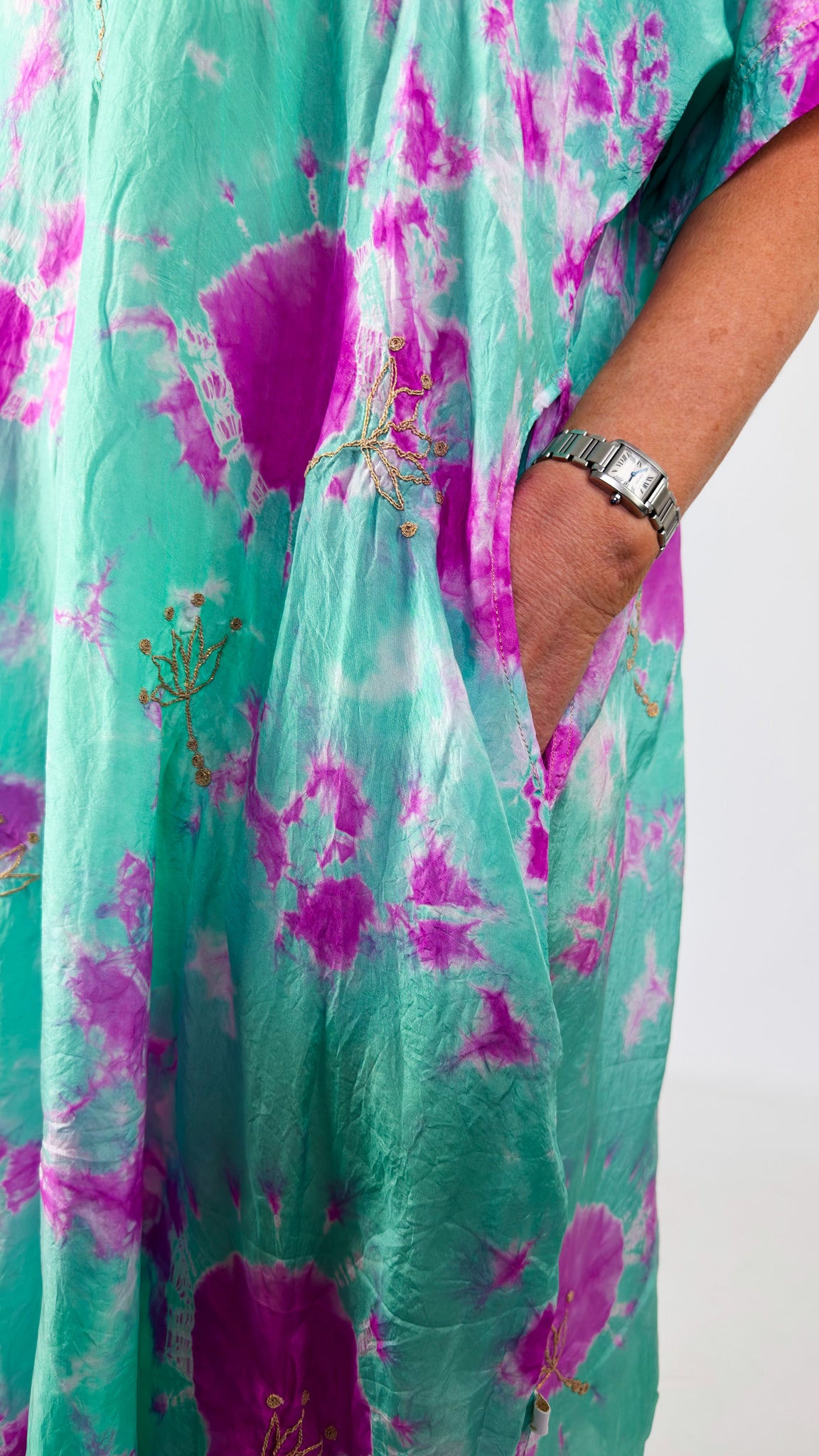Agencies TurQuoise Vanessa Dress Emerald/Fuchsia