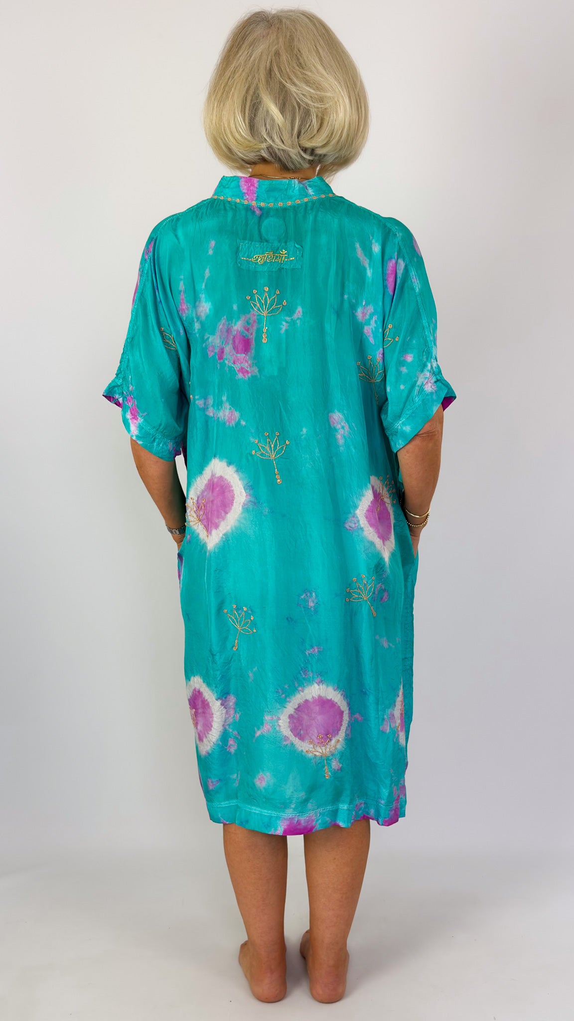 Agencies TurQuoise Vanessa Dress Turquoise/Fuchsia
