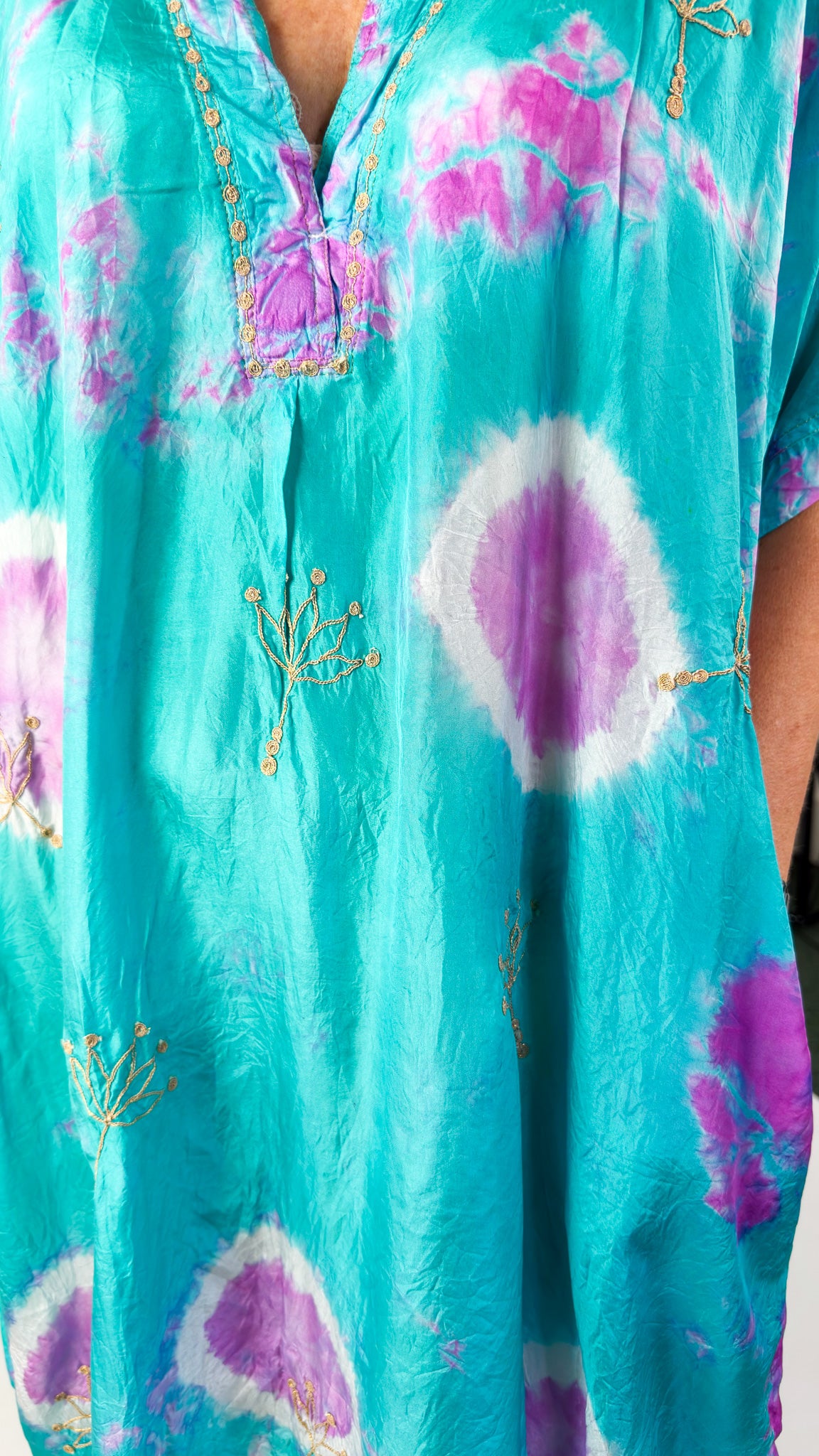 Agencies TurQuoise Vanessa Dress Turquoise/Fuchsia