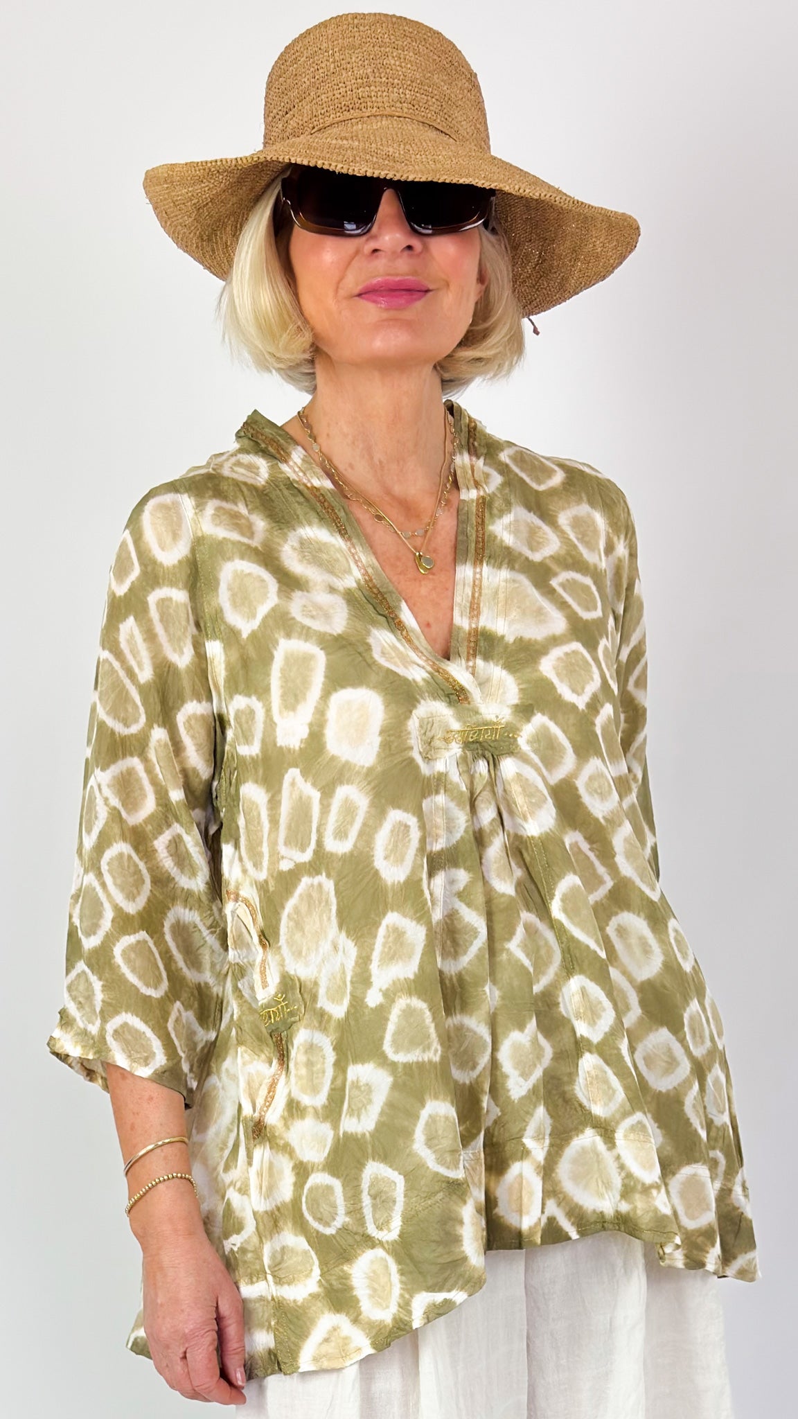 Agencies TurQuoise Rosie Blouse Honey