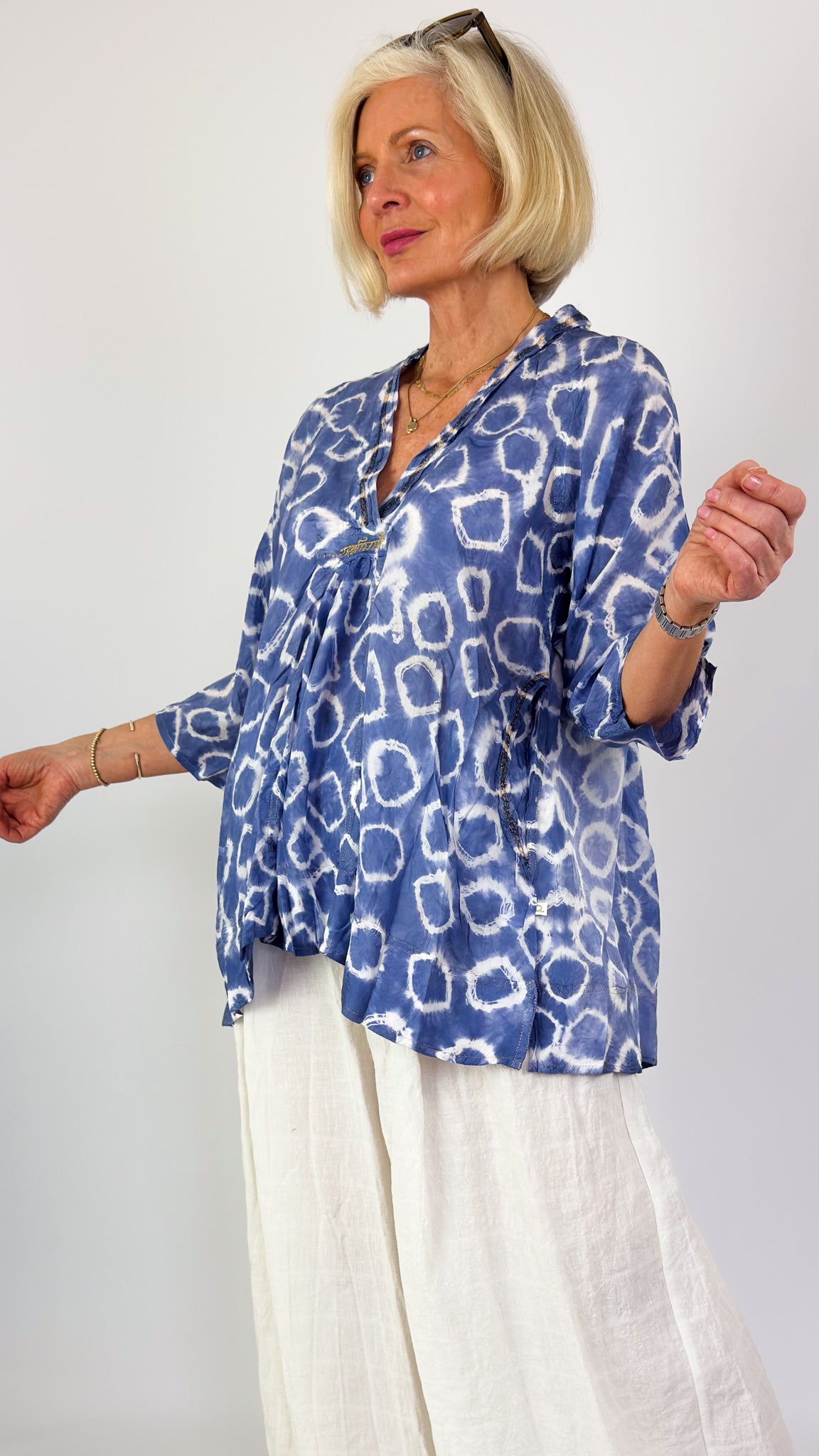 Agencies TurQuoise Rosie Blouse Blue