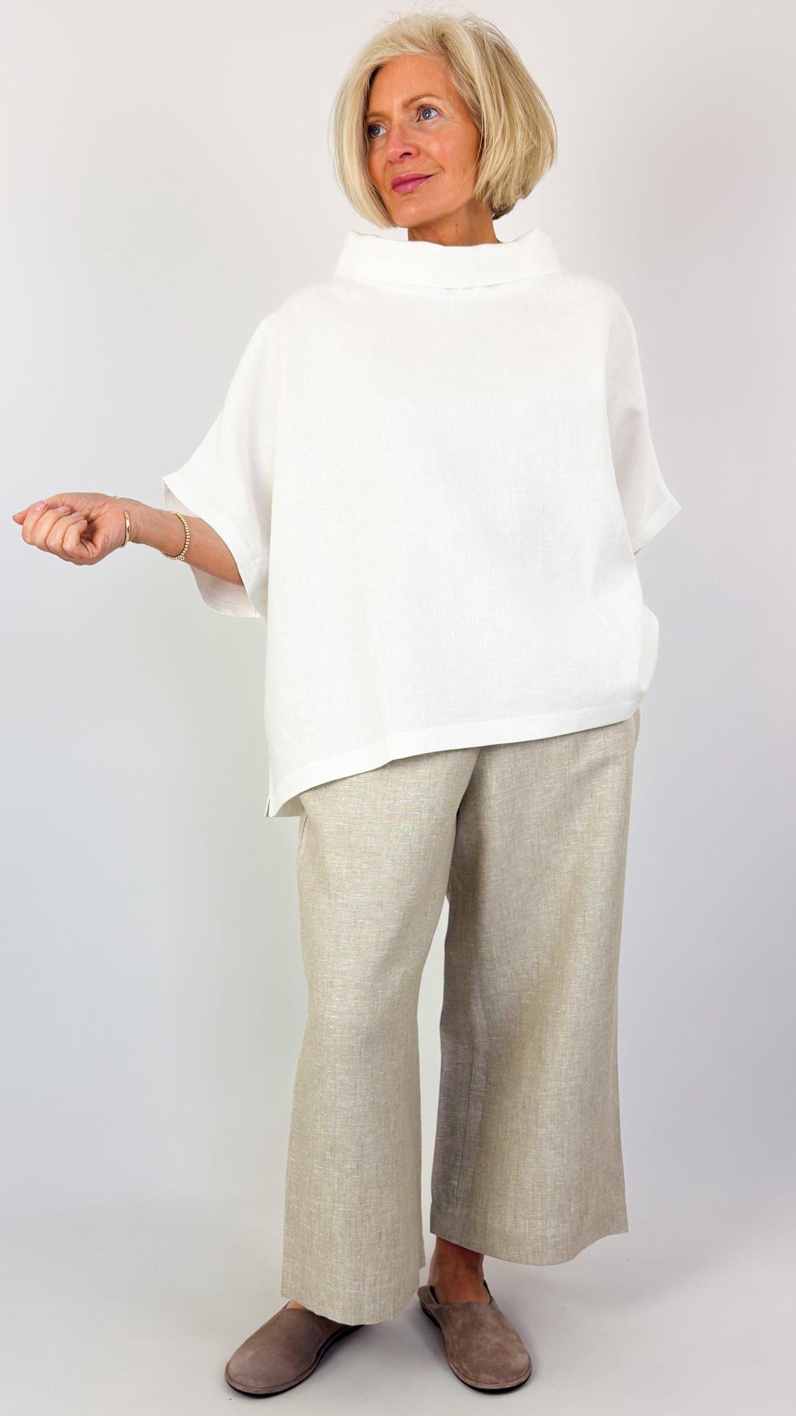 Cordelia James L-6 Blouse Ivory