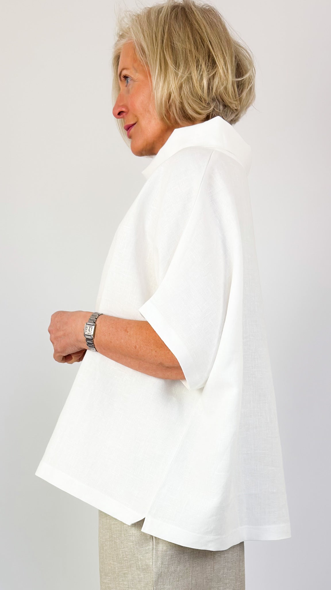Cordelia James L-6 Blouse Ivory