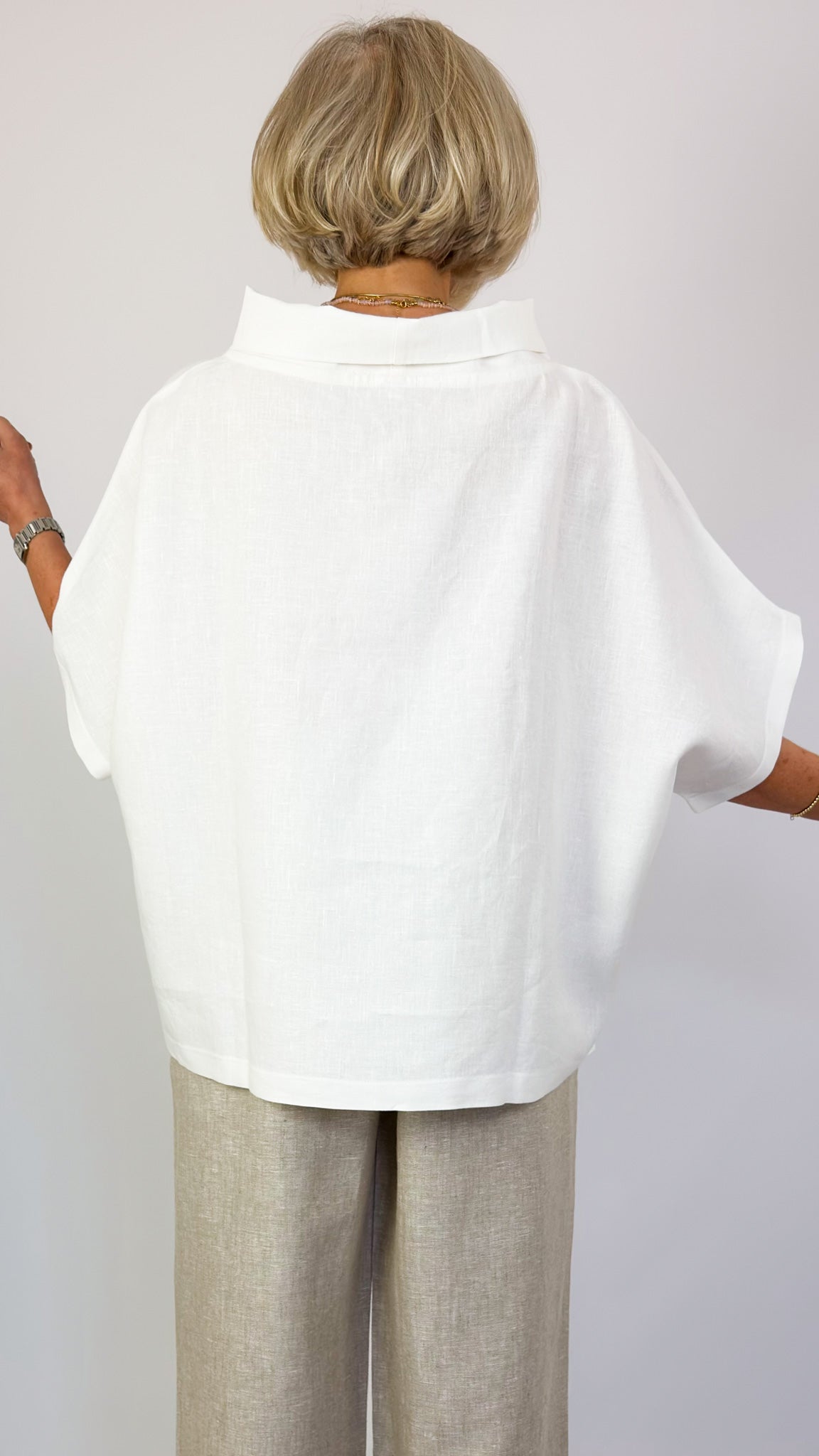 Cordelia James L-6 Blouse Ivory