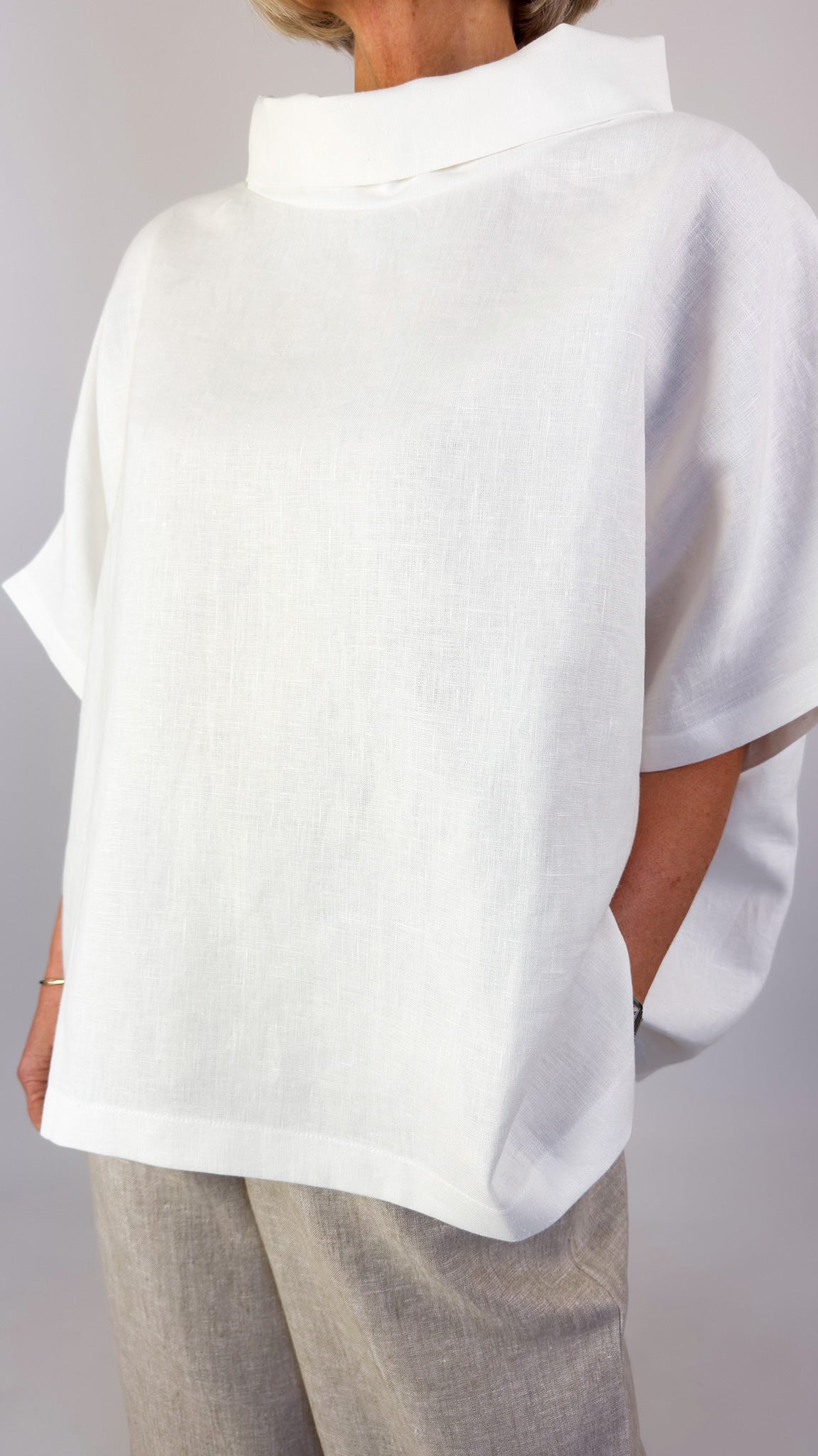 Cordelia James L-6 Blouse Ivory