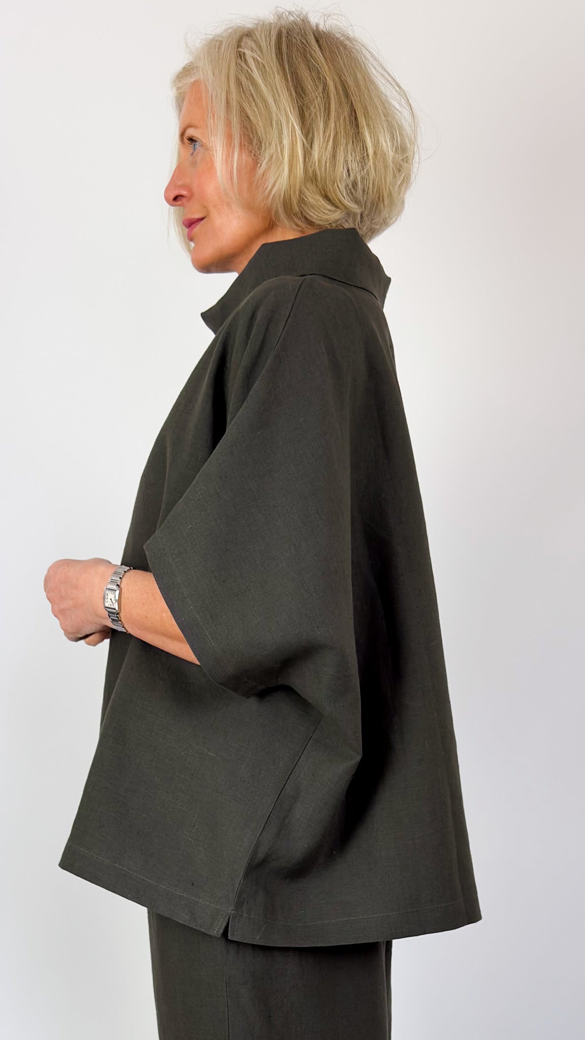 Cordelia James L-6 Blouse Fir Green
