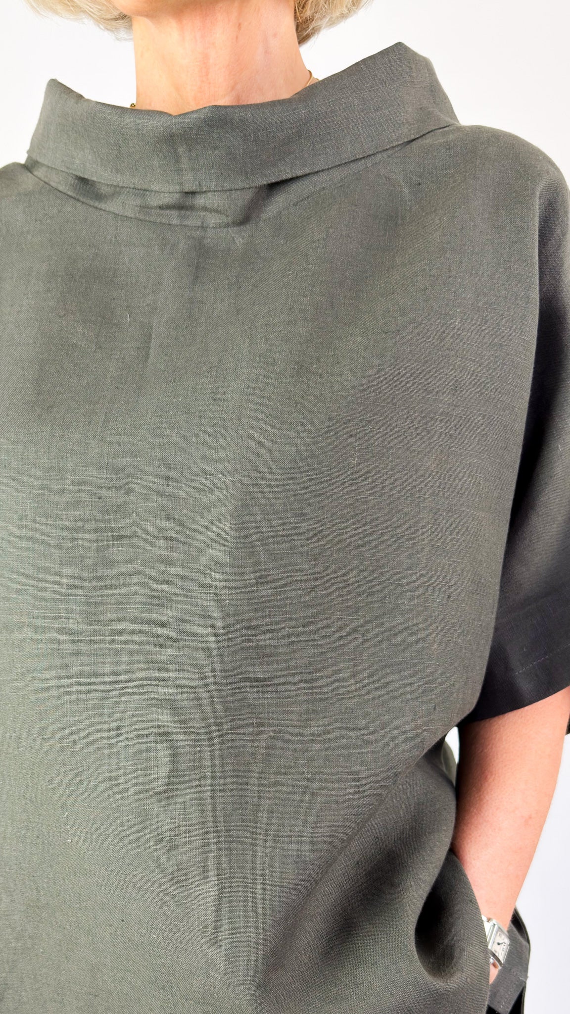 Cordelia James L-6 Blouse Fir Green