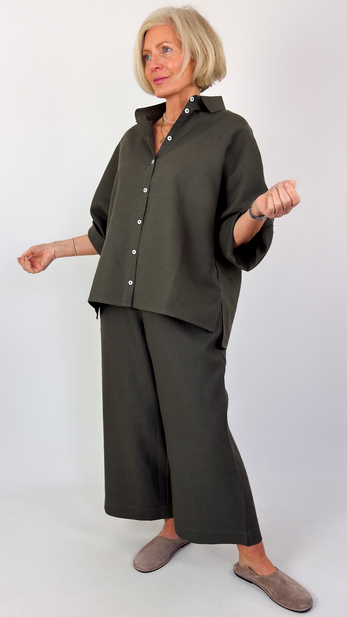 Cordelia James L-3 Shirt Fir Green