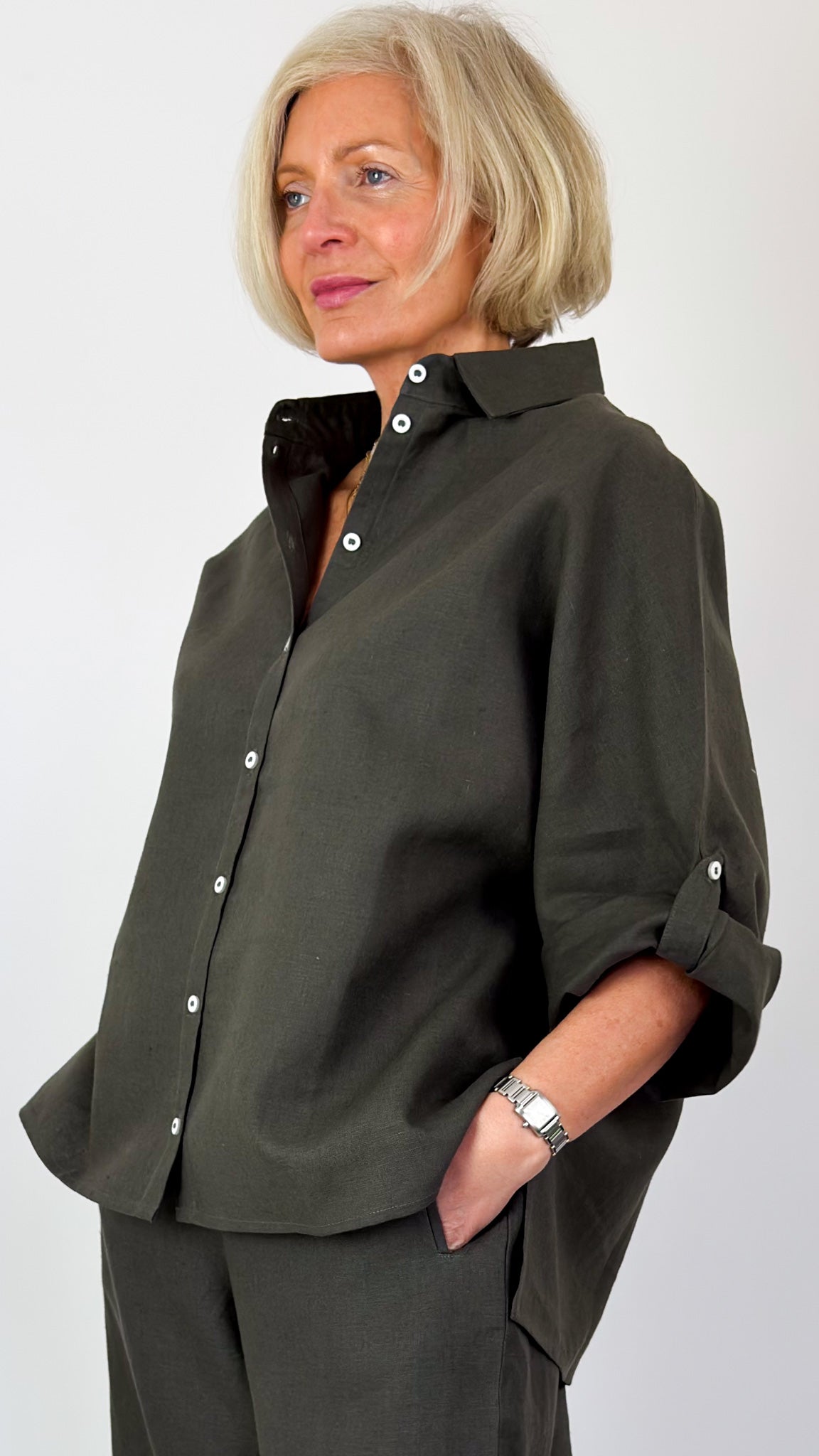 Cordelia James L-3 Shirt Fir Green