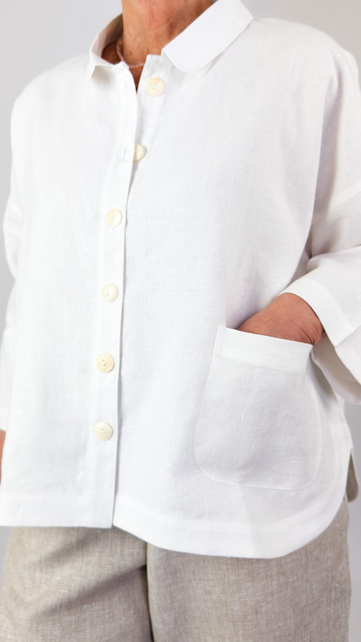 Cordelia James L-11 Jacket Ivory