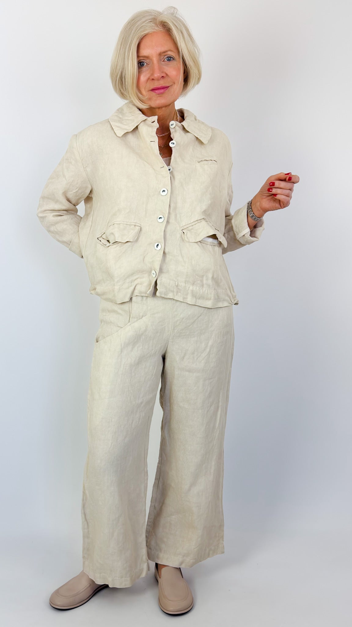 Sula Hem Trousers Cream