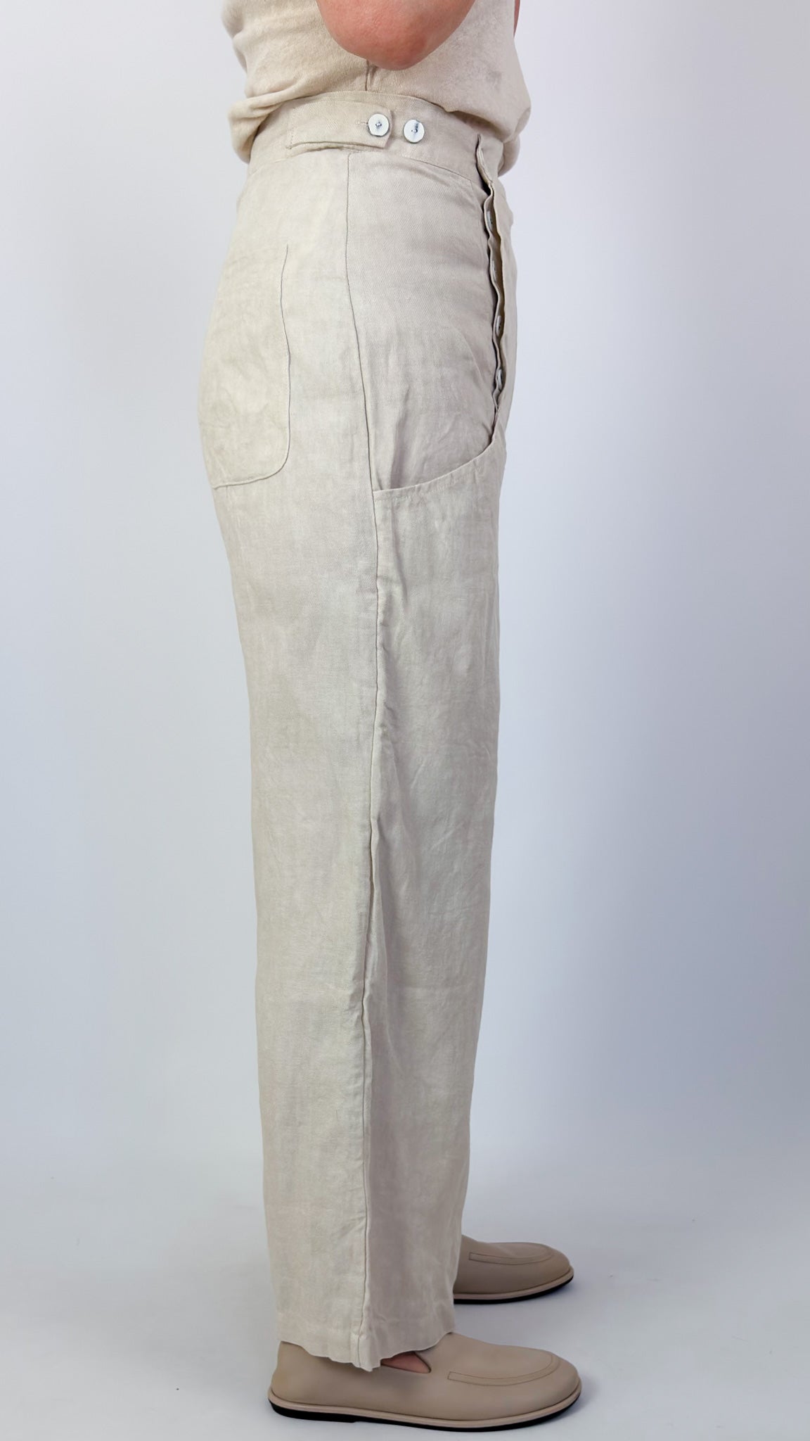Sula Hem Trousers Cream
