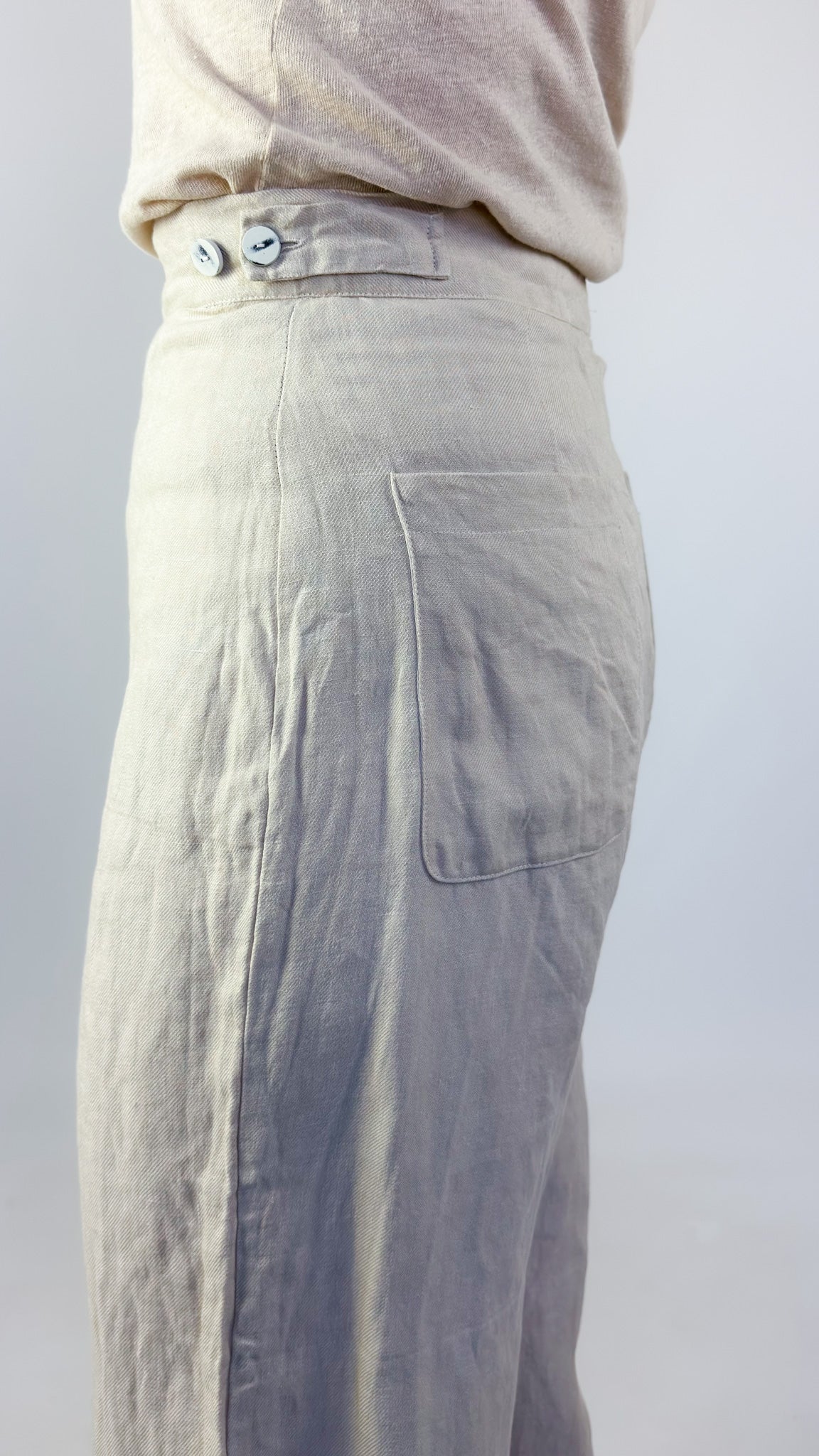 Sula Hem Trousers Cream