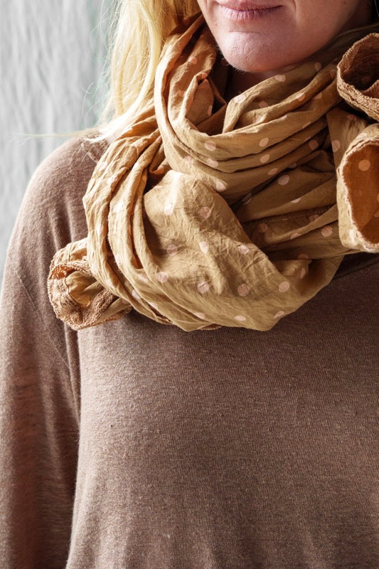 Les Ours Pauline Scarf Rose Dots PRE-ORDER