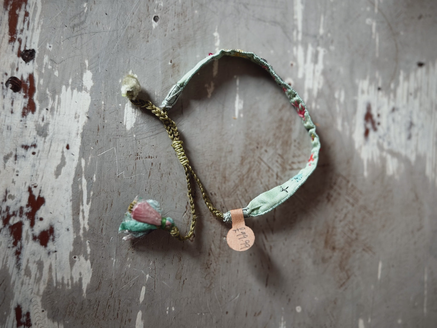 Antomoon Embroidered Silk Bracelet No.13