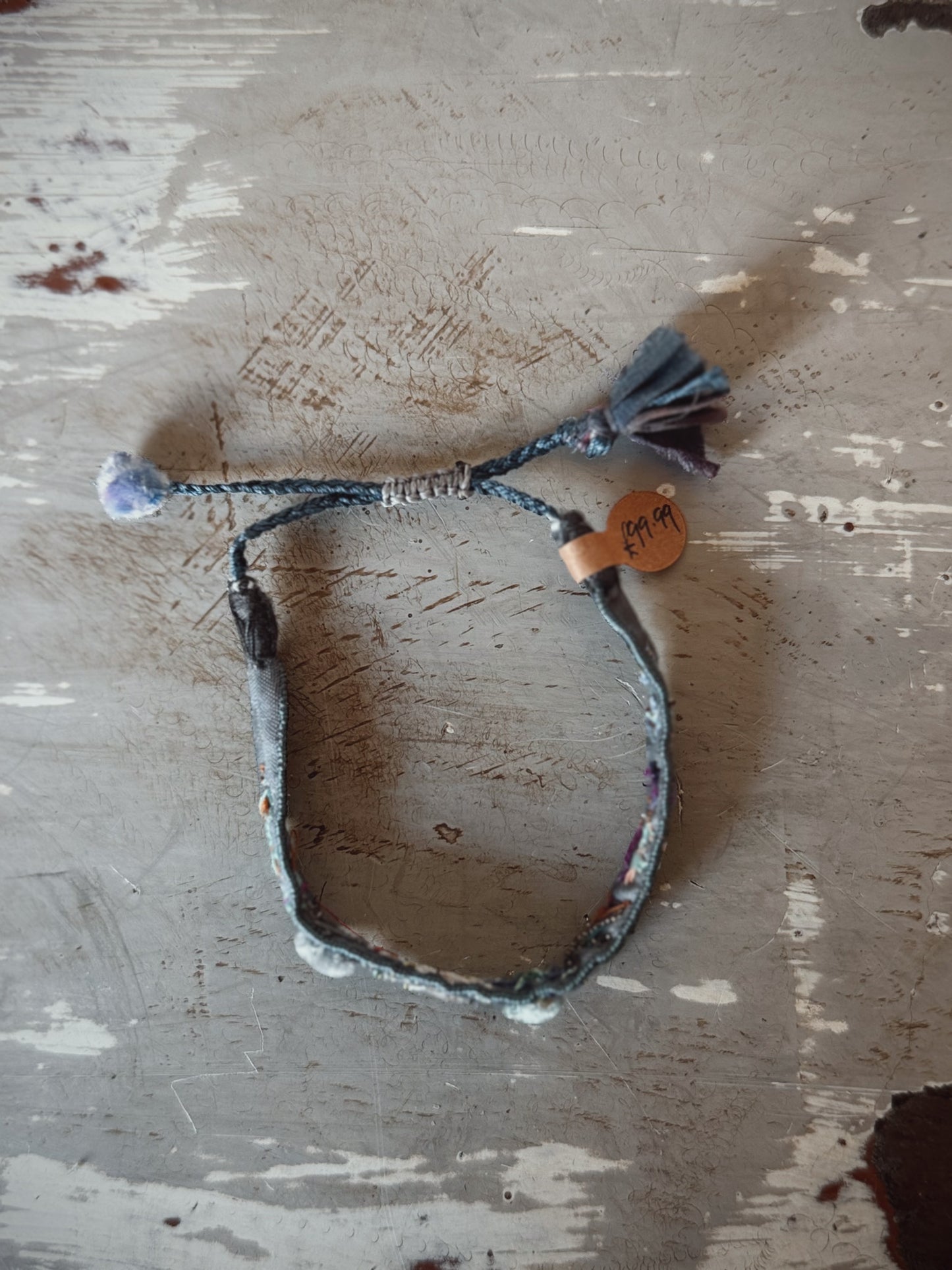 Antomoon Embroidered Silk Bracelet No.14