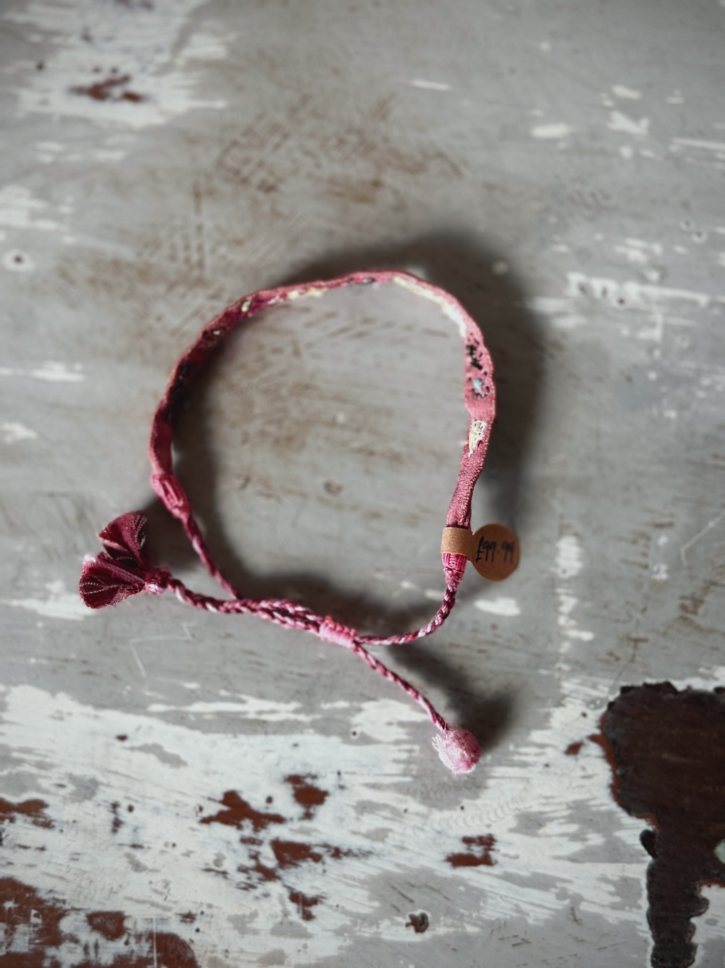 Antomoon Embroidered Silk Bracelet No.15