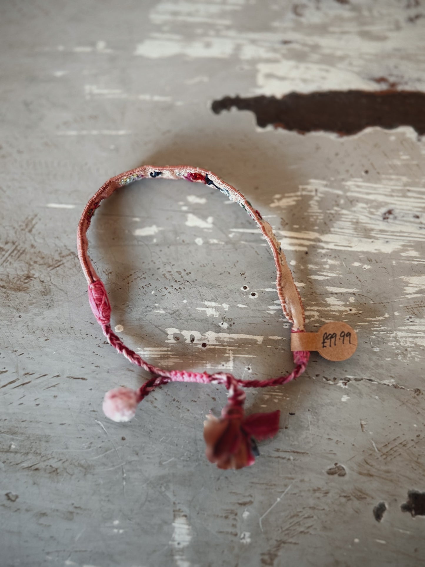 Antomoon Embroidered Silk Bracelet No.19