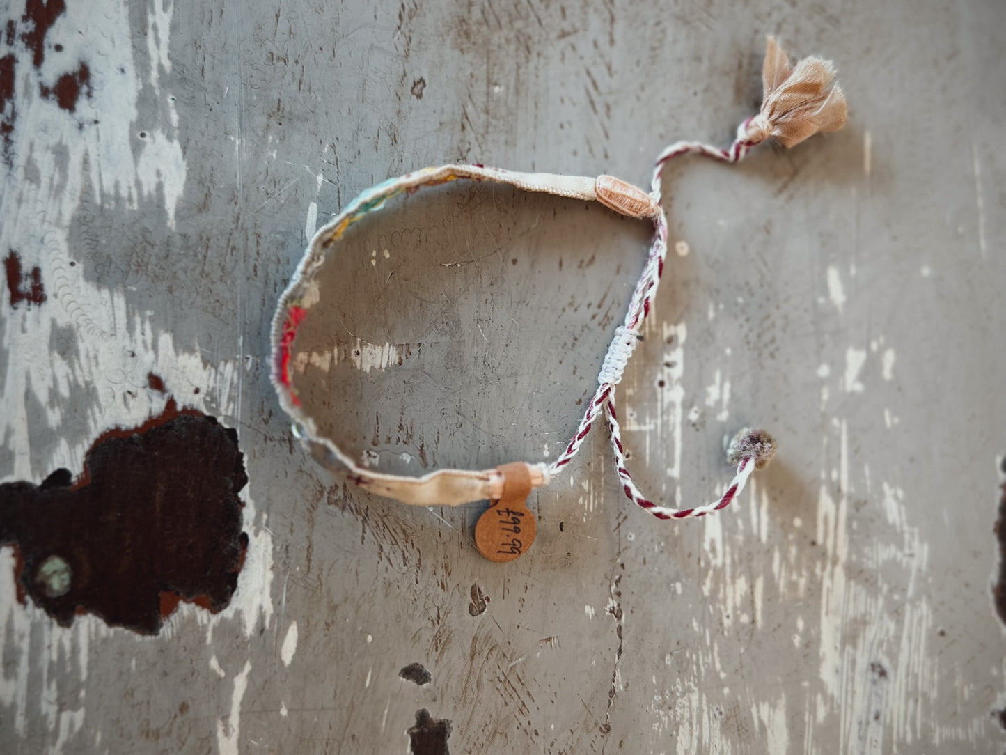 Antomoon Embroidered Silk Bracelet No.8